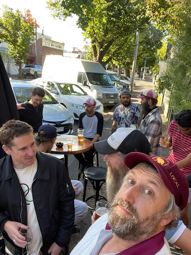Quokkas having a beer post game at the Rose Hotel